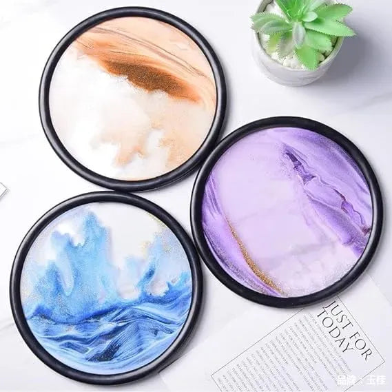 Round Moving Sand Art | Elegant Home & Office Decorative Piece