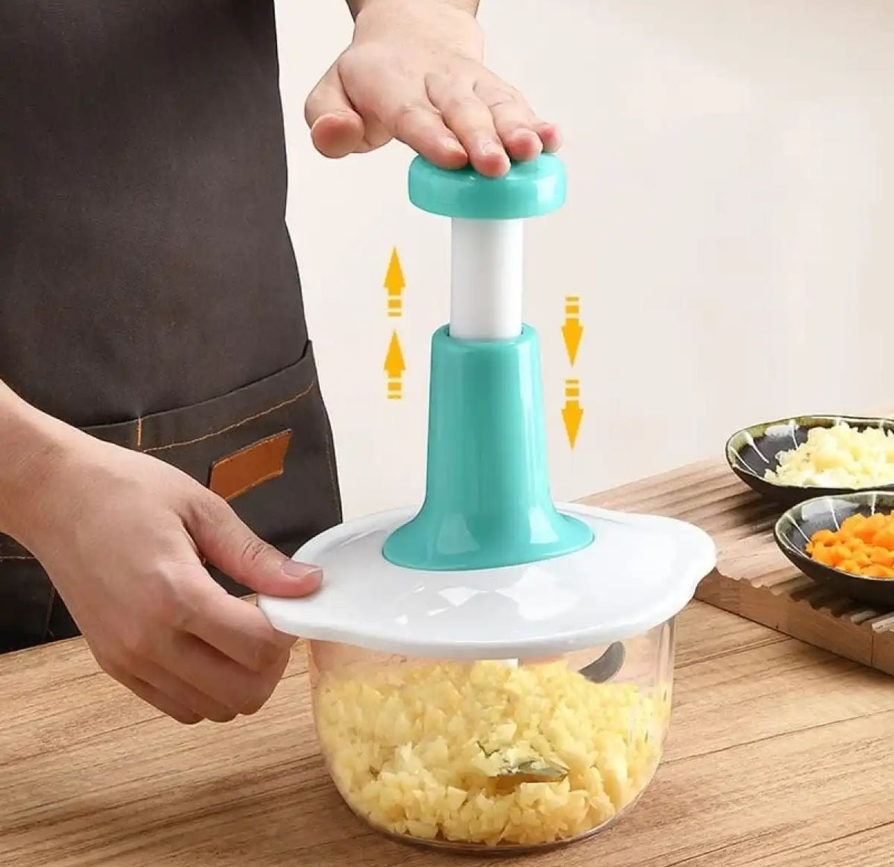 Manual Hand Push Food Chopper