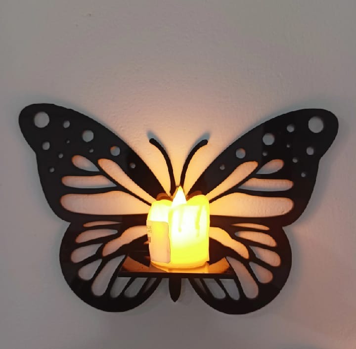 Enchanted Butterfly Wall Sconce Candle Holder