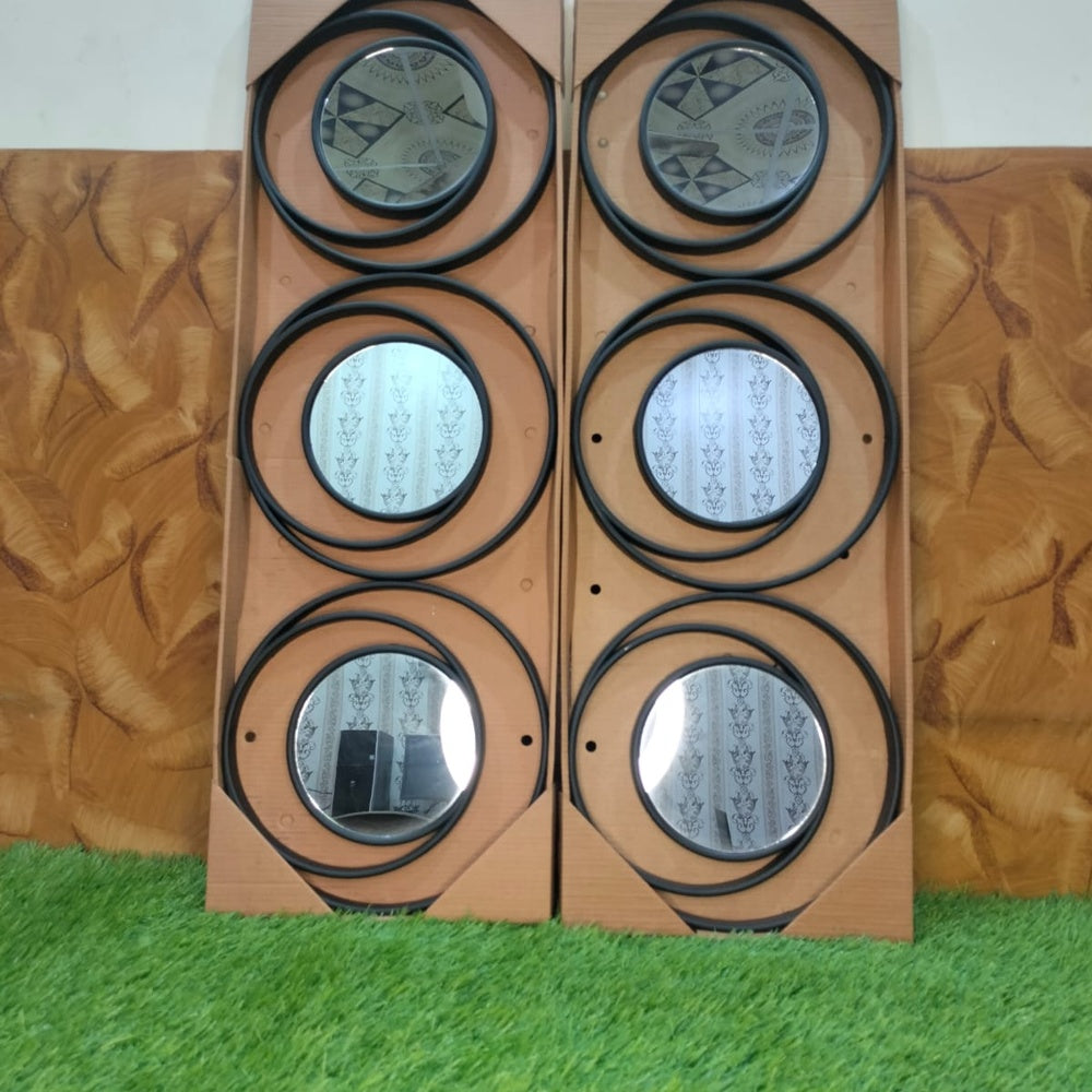 Modern Nest 3-Piece Round Wall Mirror Set | Decorative Wall Mirrors for Home Decor