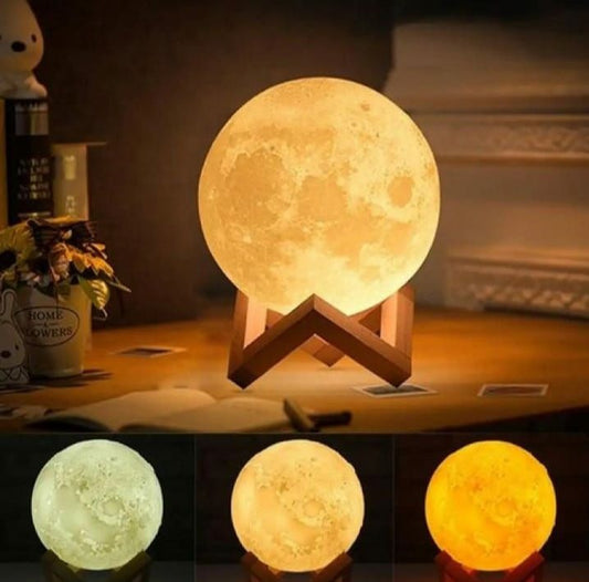 Realistic 3D Moon Lamp