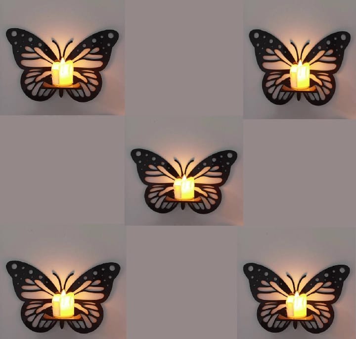 Enchanted Butterfly Wall Sconce Candle Holder
