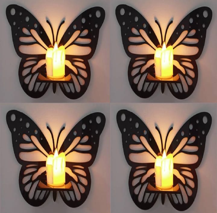 Enchanted Butterfly Wall Sconce Candle Holder