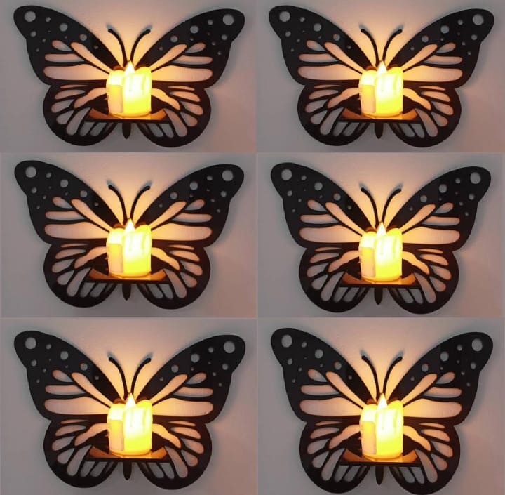 Enchanted Butterfly Wall Sconce Candle Holder