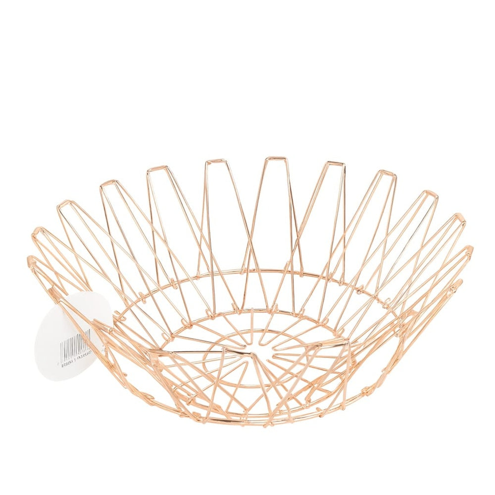 5-in-1 Magic Folding Metal Basket – Shape-Changing Golden Fruit & Snack Bowl