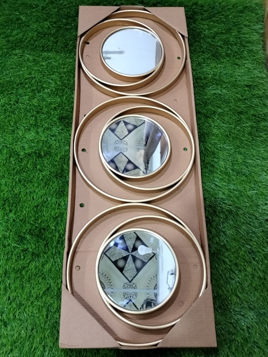 Modern Nest 3-Piece Round Wall Mirror Set | Decorative Wall Mirrors for Home Decor