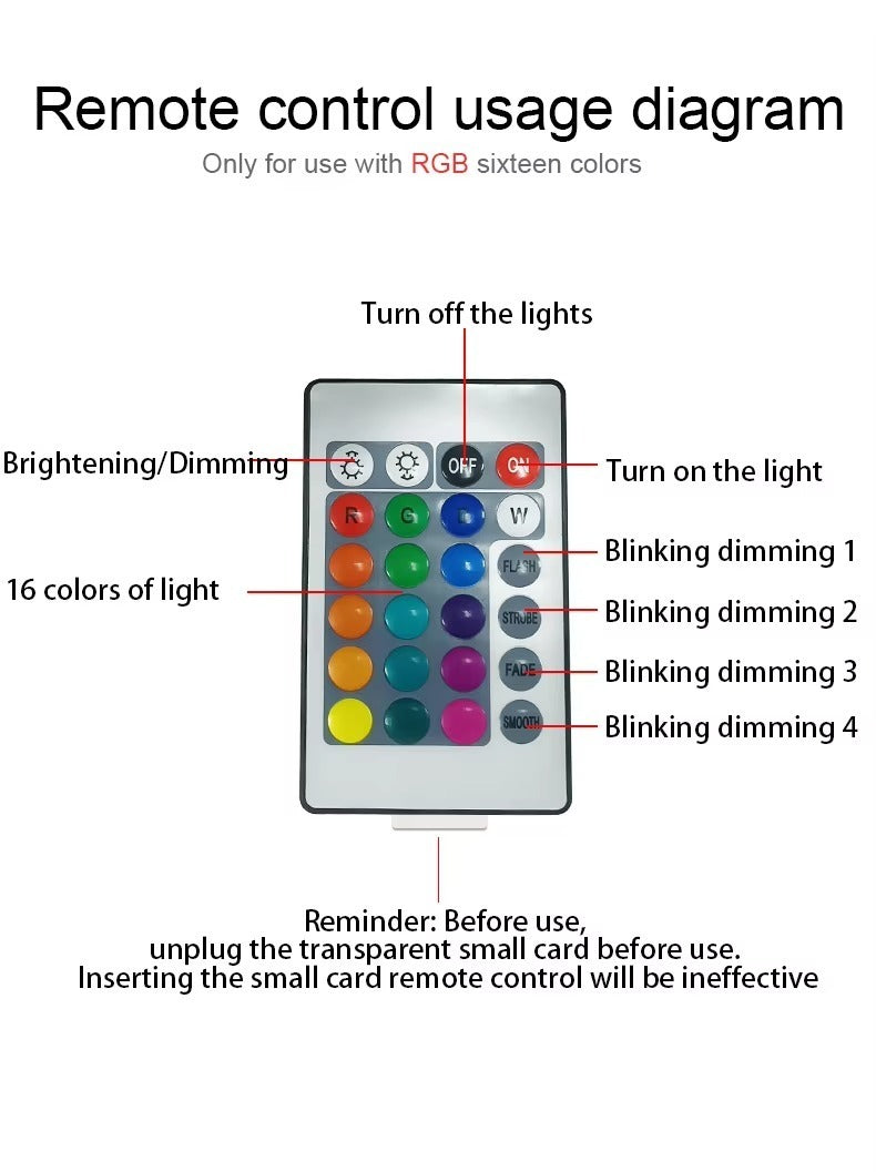 Crystal Flame Effect LED Night Lamp