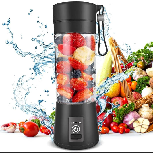 Portable USB Rechargeable Juicer Blender – Travel Friendly Smoothie Maker | Mini Fruit Mixer for Home, Office & Gym