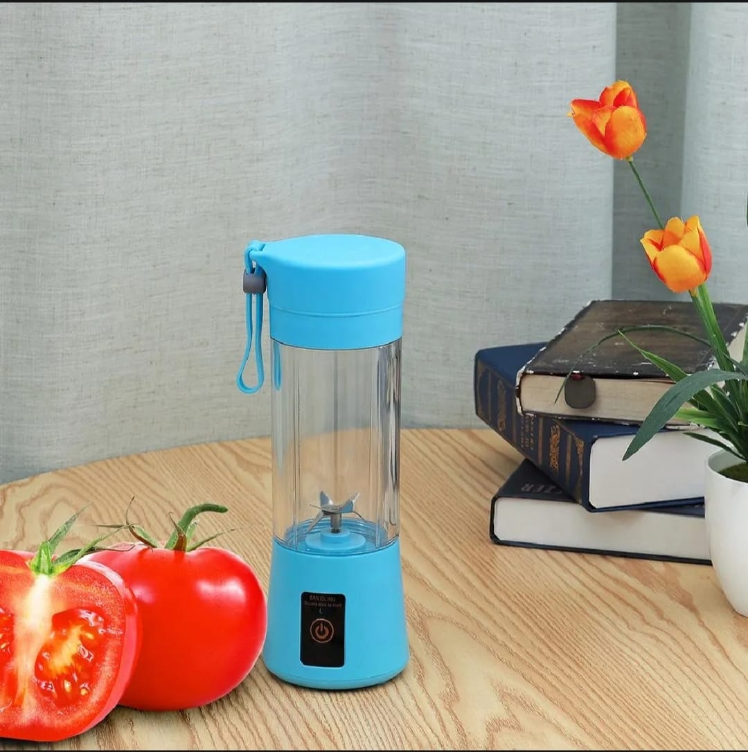 Portable USB Rechargeable Juicer Blender – Travel Friendly Smoothie Maker | Mini Fruit Mixer for Home, Office & Gym