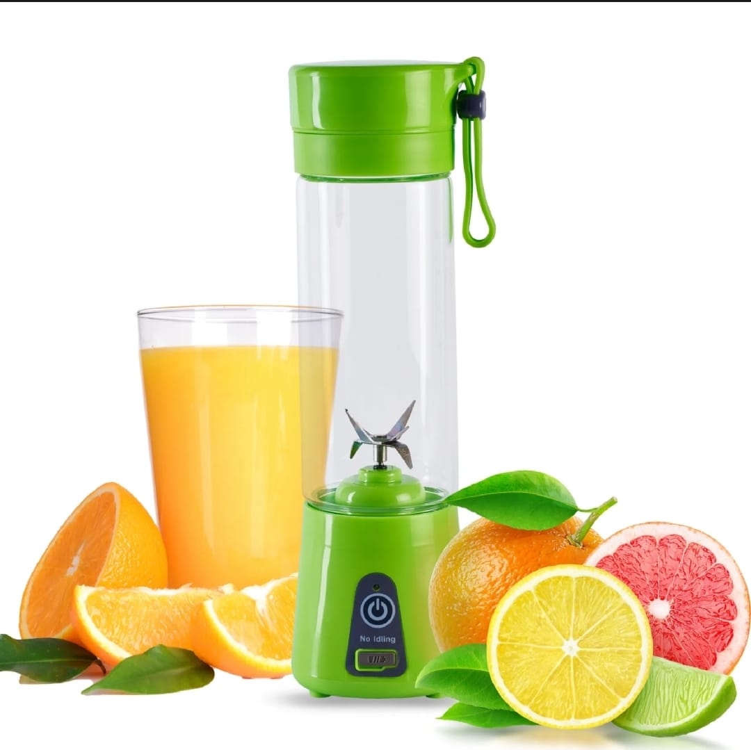 Portable USB Rechargeable Juicer Blender – Travel Friendly Smoothie Maker | Mini Fruit Mixer for Home, Office & Gym