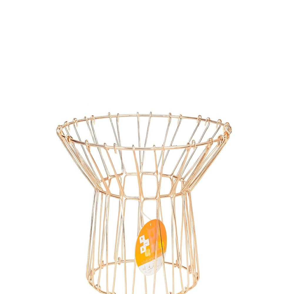 5-in-1 Magic Folding Metal Basket – Shape-Changing Golden Fruit & Snack Bowl