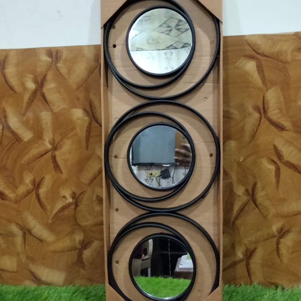 Modern Nest 3-Piece Round Wall Mirror Set | Decorative Wall Mirrors for Home Decor