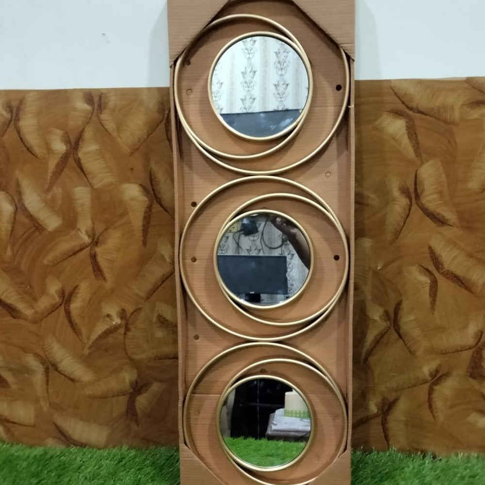 Modern Nest 3-Piece Round Wall Mirror Set | Decorative Wall Mirrors for Home Decor