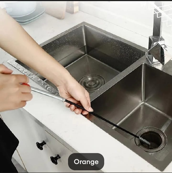 Drain Pipe Cleaner – Flexible Four-Claw Grabber Tool for Clogged Sinks & Drains