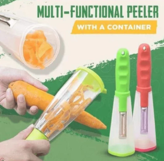 2-in-1 Vegetable & Fruit Peeler with Waste Collector