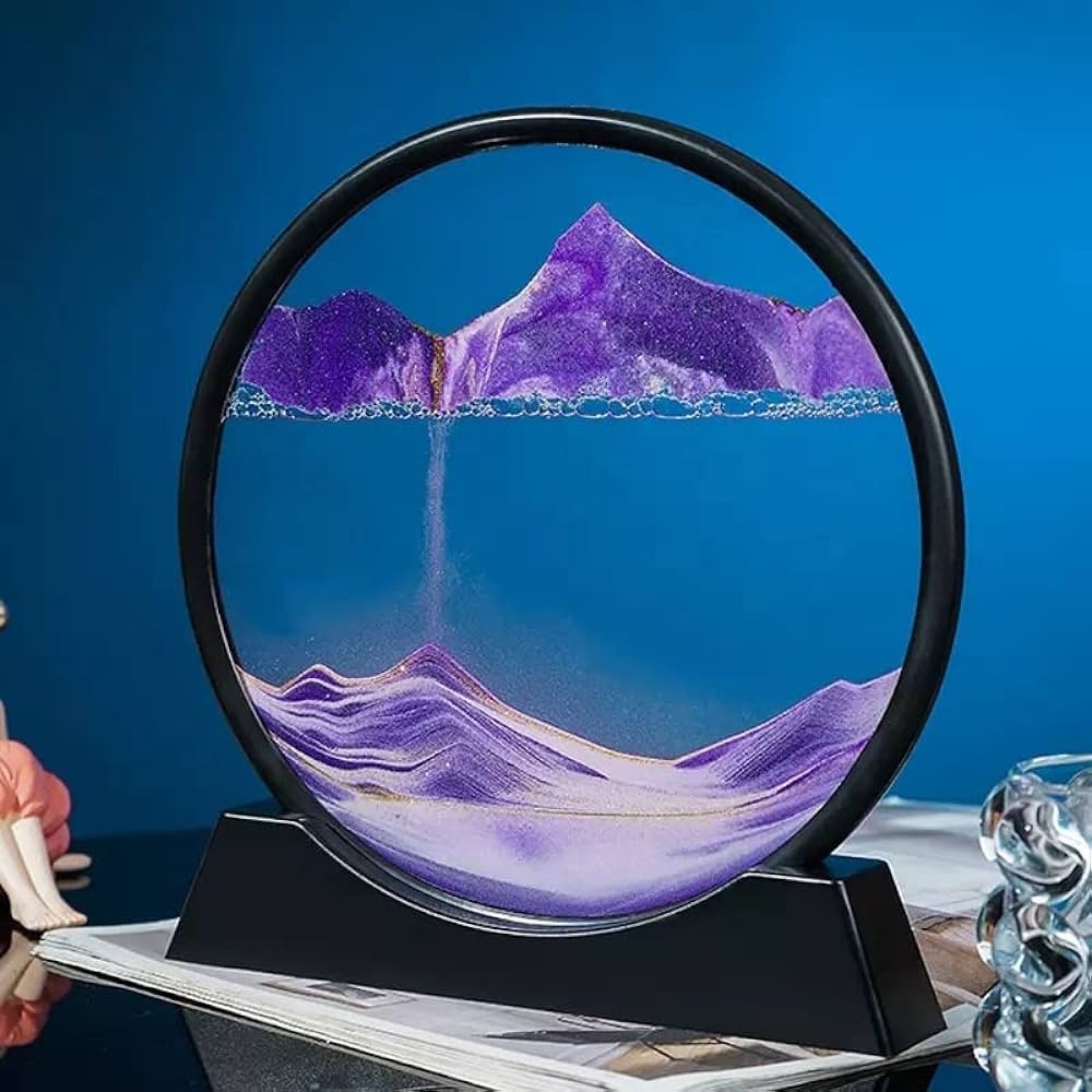 Round Moving Sand Art | Elegant Home & Office Decorative Piece