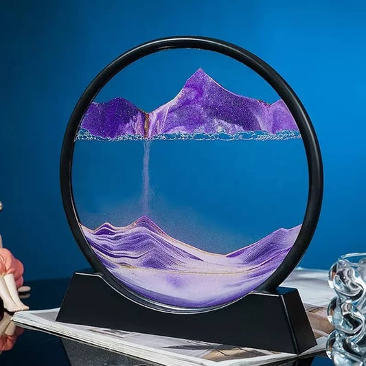 Round Moving Sand Art | Elegant Home & Office Decorative Piece