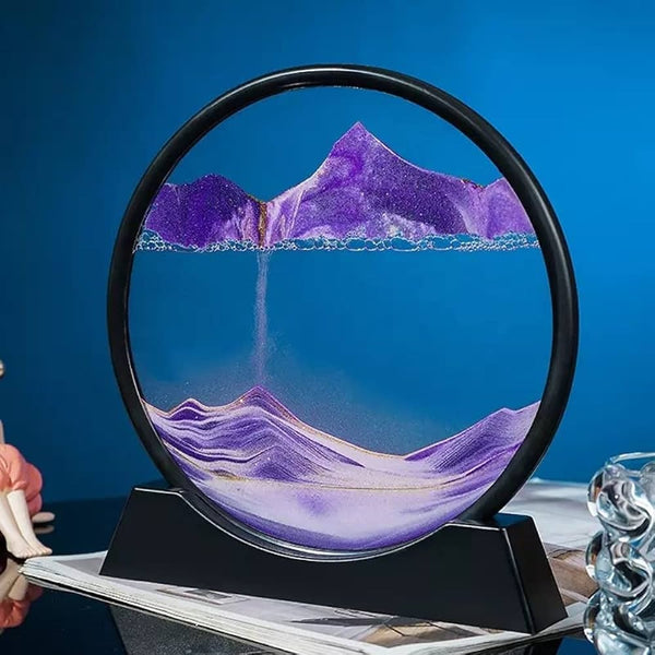 Round Moving Sand Art | Elegant Home & Office Decorative Piece